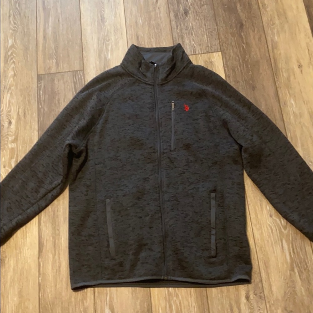 Polo all grey zip up